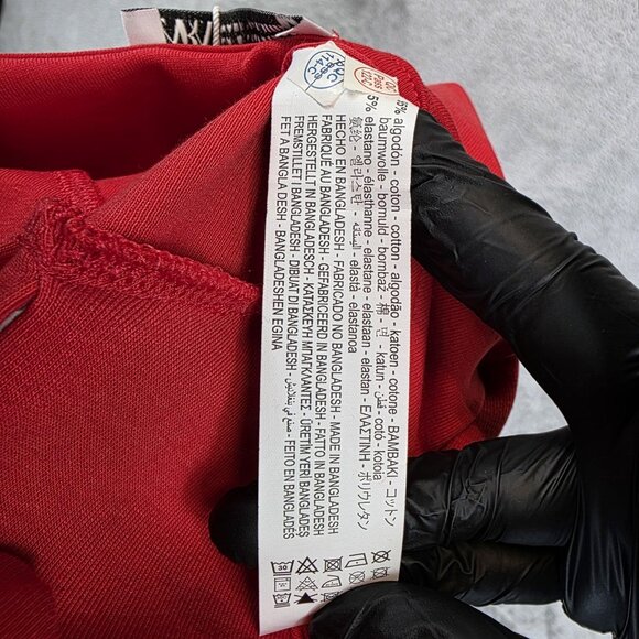 Zara Dress Womens Small Red Halter Plunge V Neck Bodycon Mini Stretch Sleeveless - Picture 10 of 10